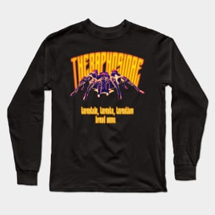 Theraphosidae/tarantula vector design colorblock Long Sleeve T-Shirt